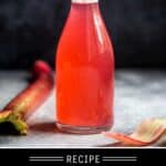 Rhubarb Simple Syrup Pin