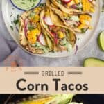 Grilled Corn and Chicken Tacos Pin