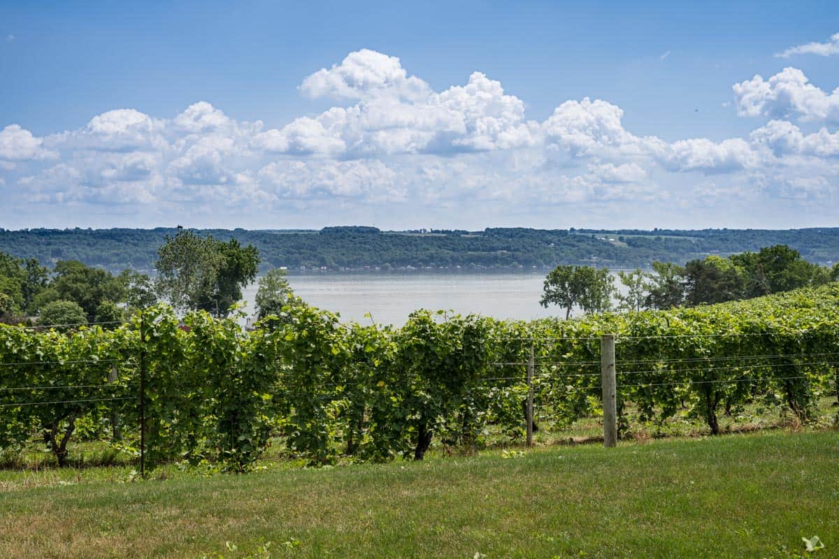 A view of Seneca Lake, Finger Lakes region of New York