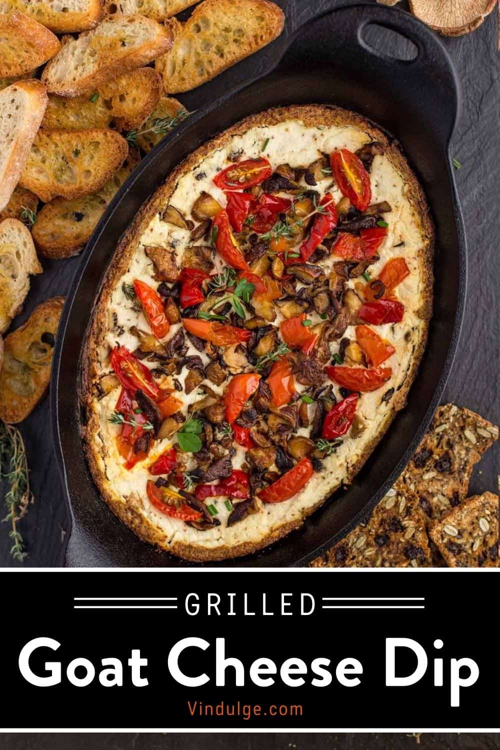 Goat Cheese Dip Recipe With Shiitake Mushrooms Vindulge