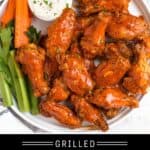 Grilled Buffalo Chicken Wings Pin