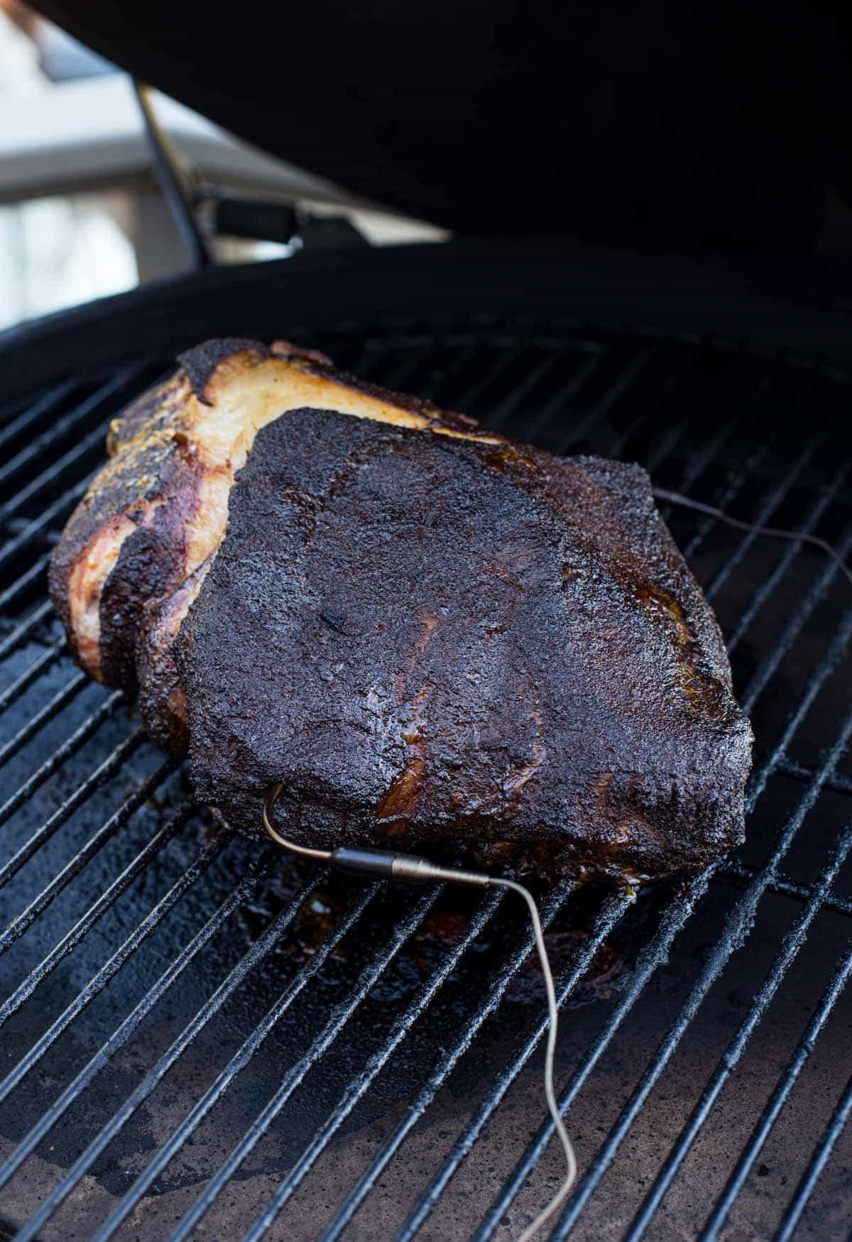 pork butt on the smoker