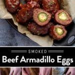 Smoked Ground Beef Armadillo Eggs Pin