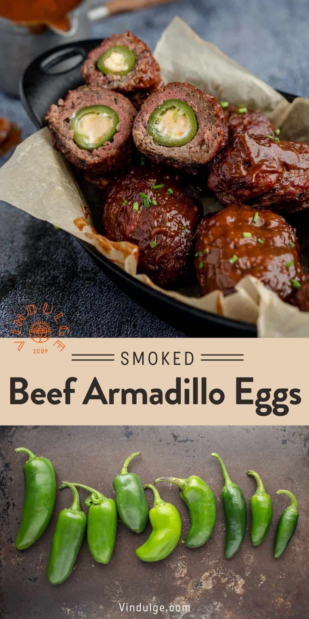 Smoked Beef Armadillo Eggs With Red Wine Glaze Vindulge