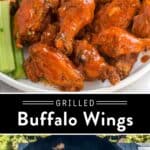 Grilled Buffalo Chicken Wings Pin