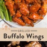 Grilled Buffalo Chicken Wings Pin