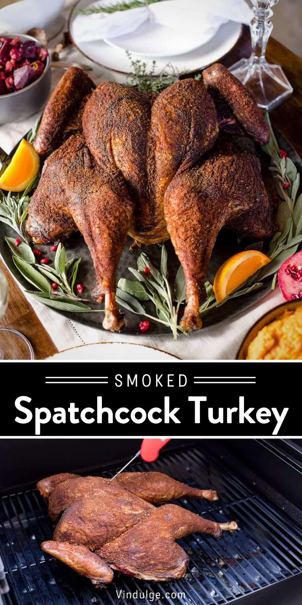 Spatchcock Smoked Turkey pin