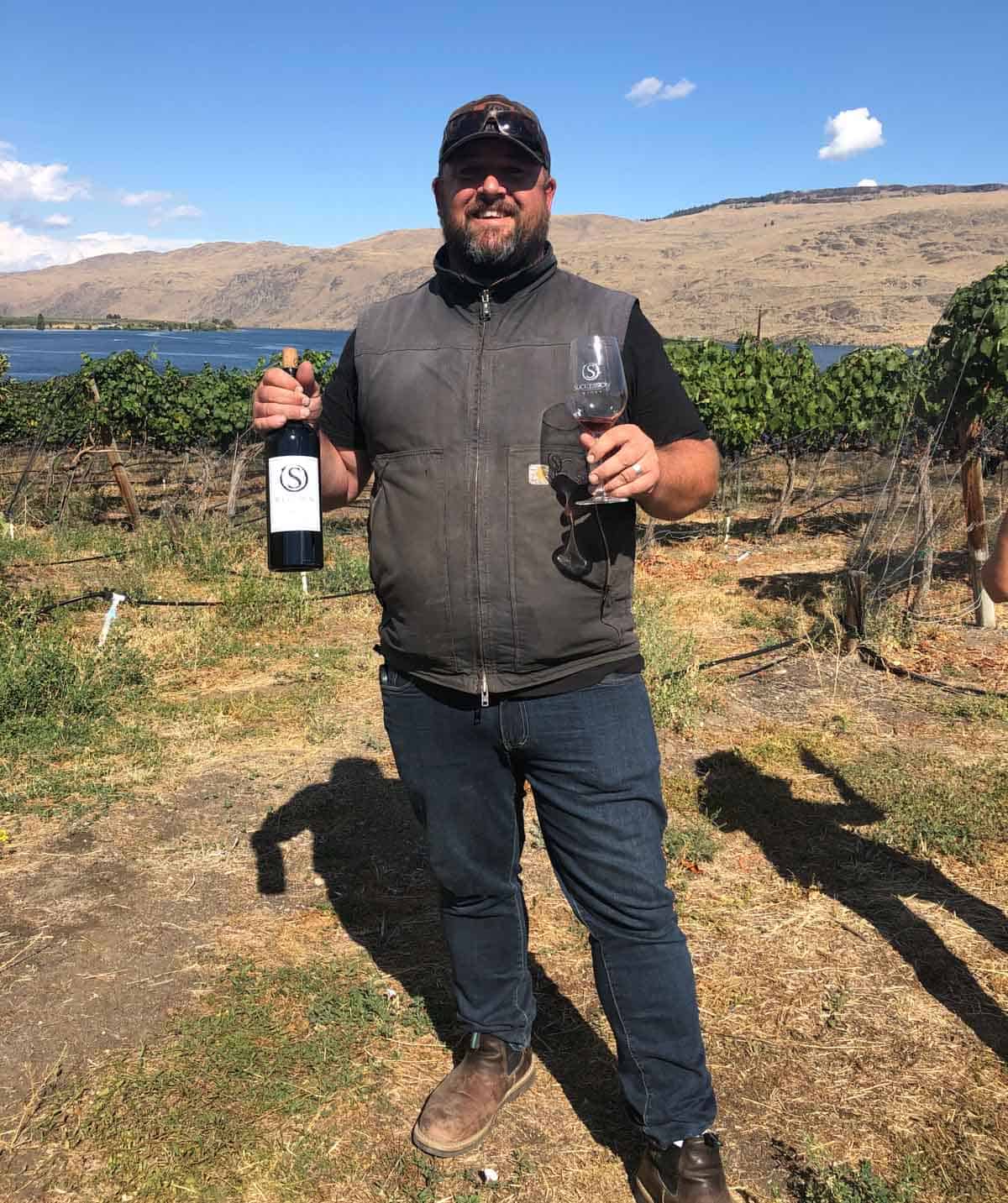 Owner of Succession Winery, Brock Lindsay