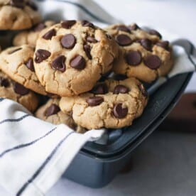 Olive Oil Cookies in loaf pan