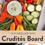 Semi-Grilled Crudités Board pin