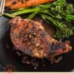 Grilled Pork Chop with Red Wine Sauce