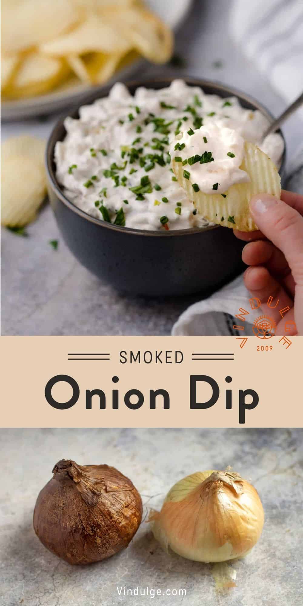 Smoked French Onion Dip with Chives and Sour Cream Vindulge