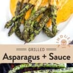 Grilled Asparagus with BBQ Hollandaise Sauce