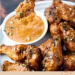 Grilled Chicken Wings with Spicy Peanut Sauce