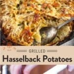 Grilled Hasselback Potatoes au Gratin