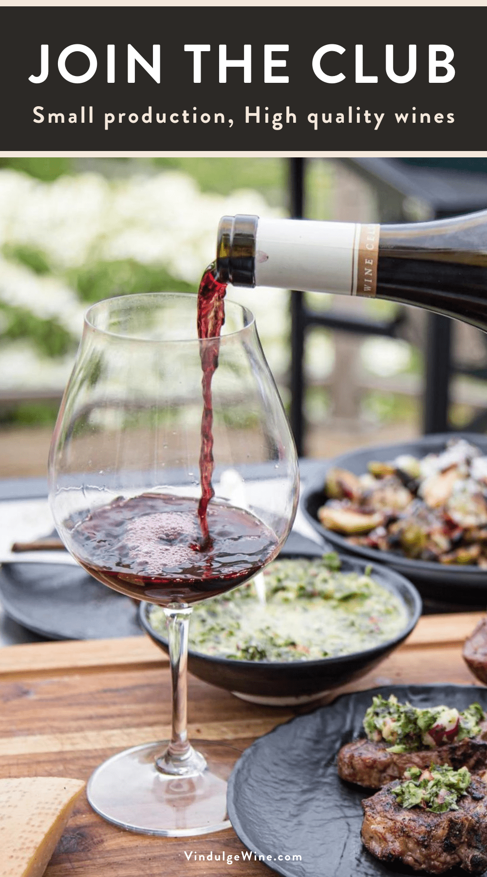 join the wine club side bar