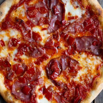 Spicy Neapolitan Pizza With Soppressata and Coppa