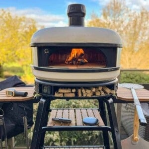 Gozney Dome Pizza Oven on stand.