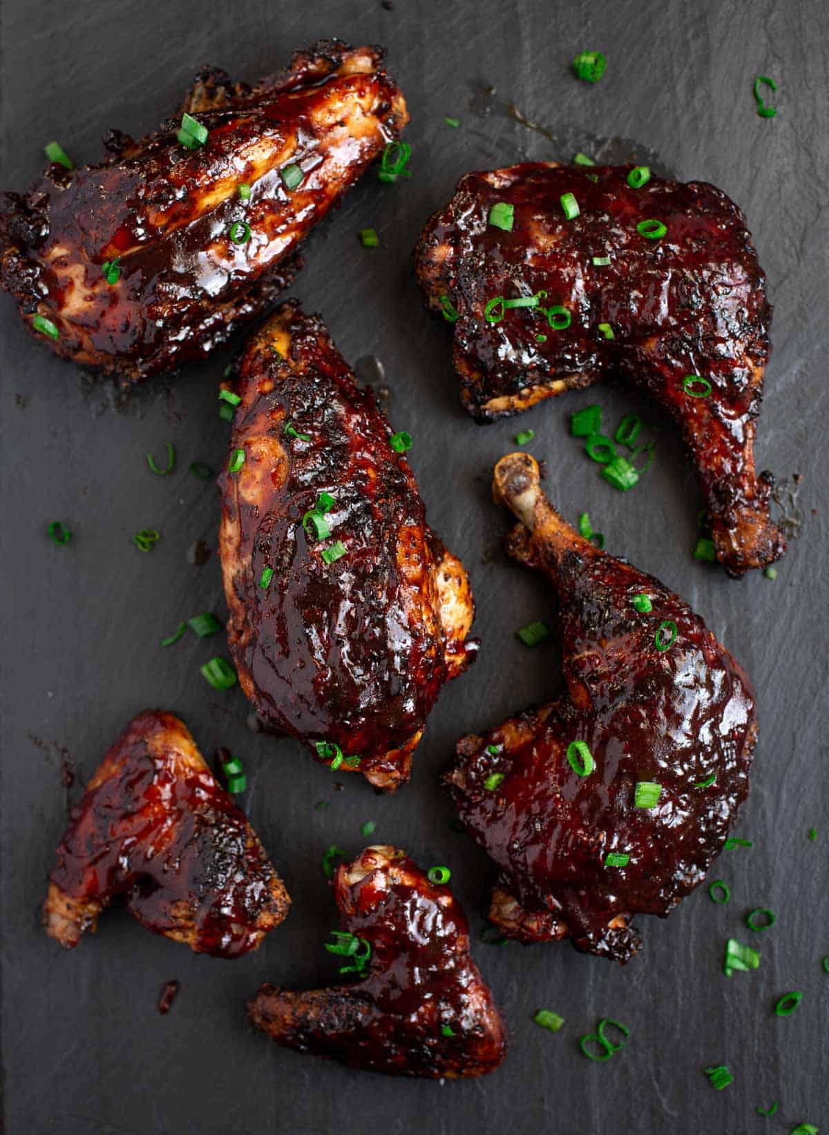 Grilled and Glazed Chicken on a platter