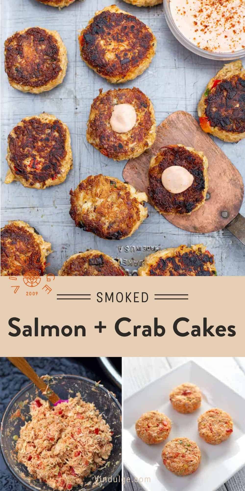 Smoked Salmon Cakes Recipe with Dungeness Crab