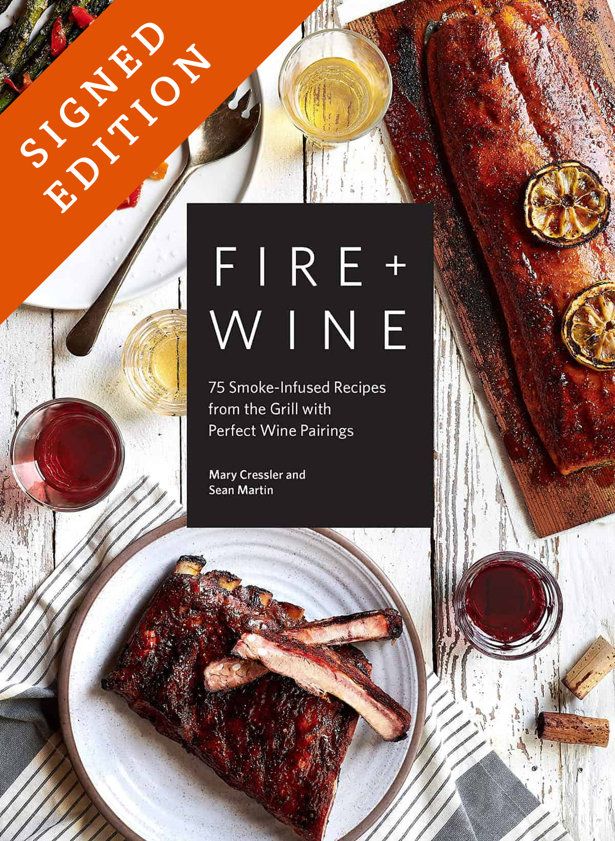 Fire and Wine Cookbook Cover.