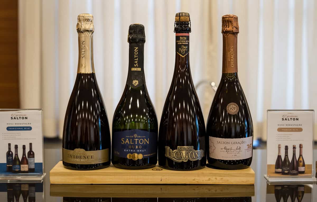 Salton sparkling wines in bottles.