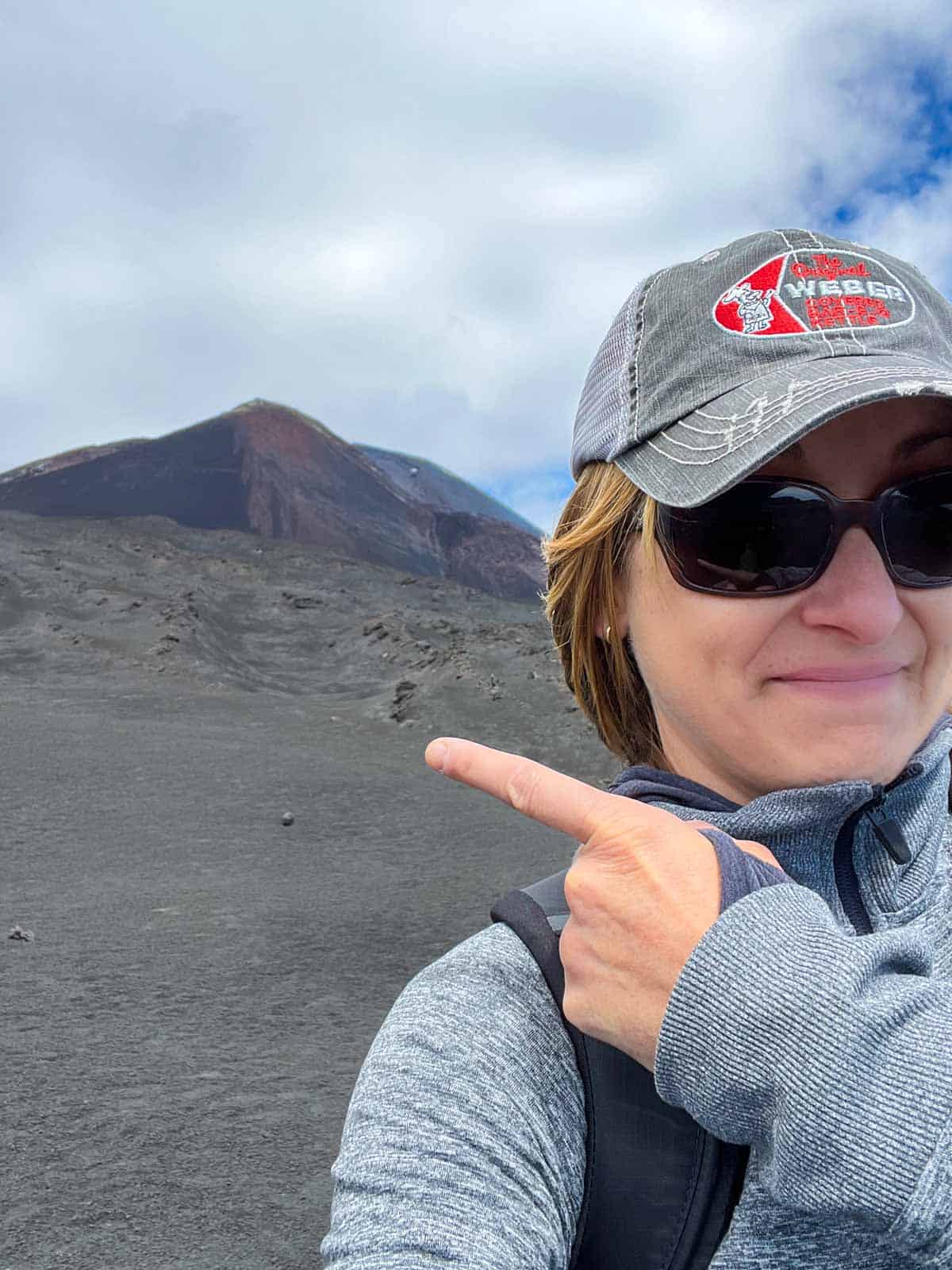 A view from the top of Mt. Etna