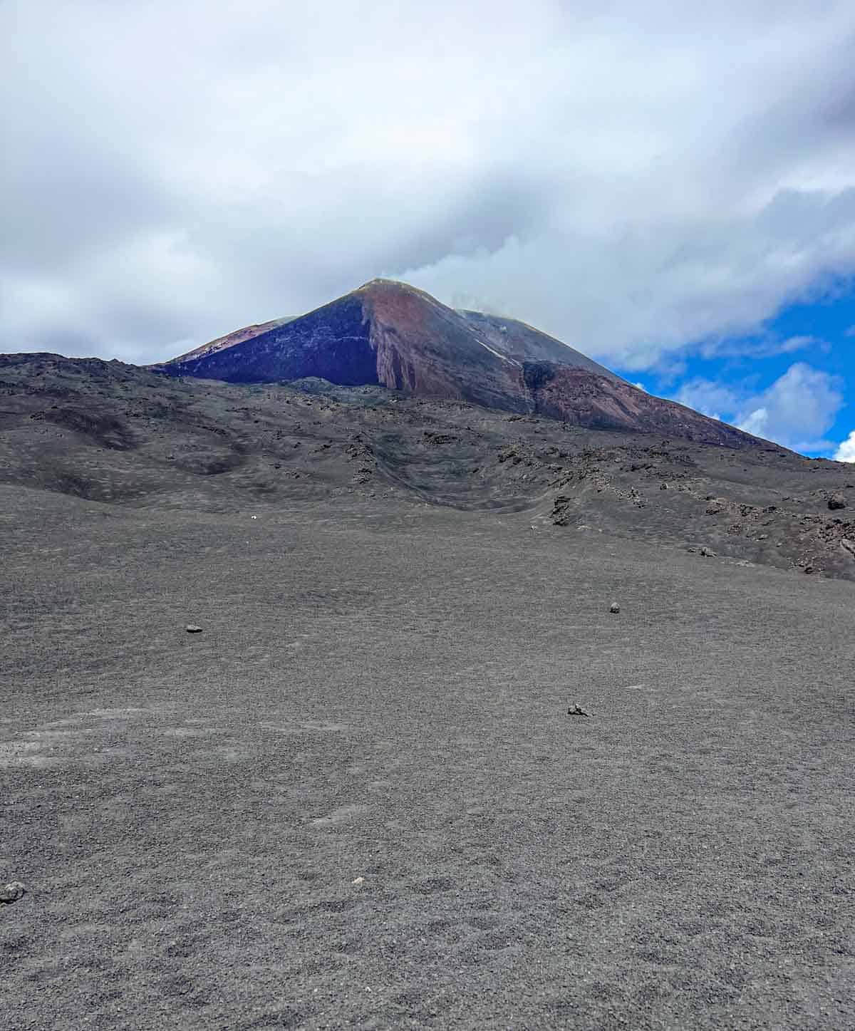 View of Mt. Etna from a volcano tour