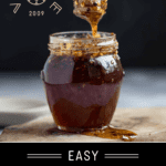 Jar of hot honey