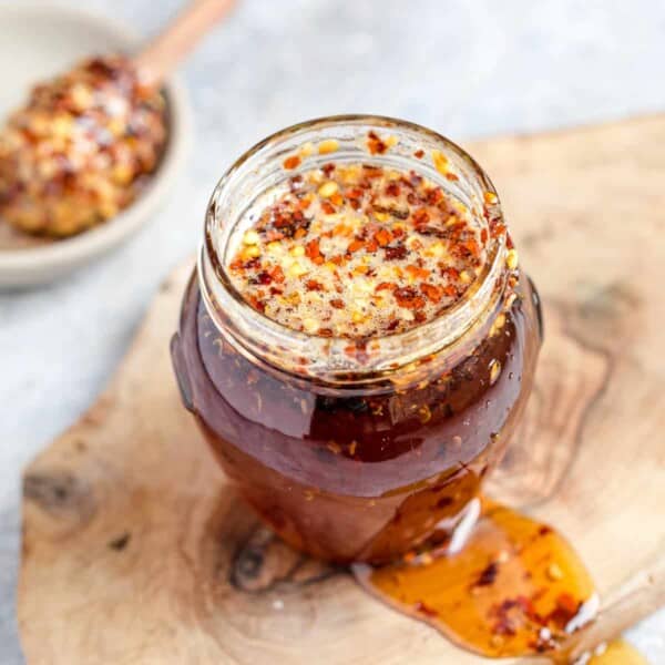 Easy Hot Honey in a Mason Jar