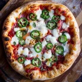 Pizza with Jalapeño, Coppa, and Hot Honey