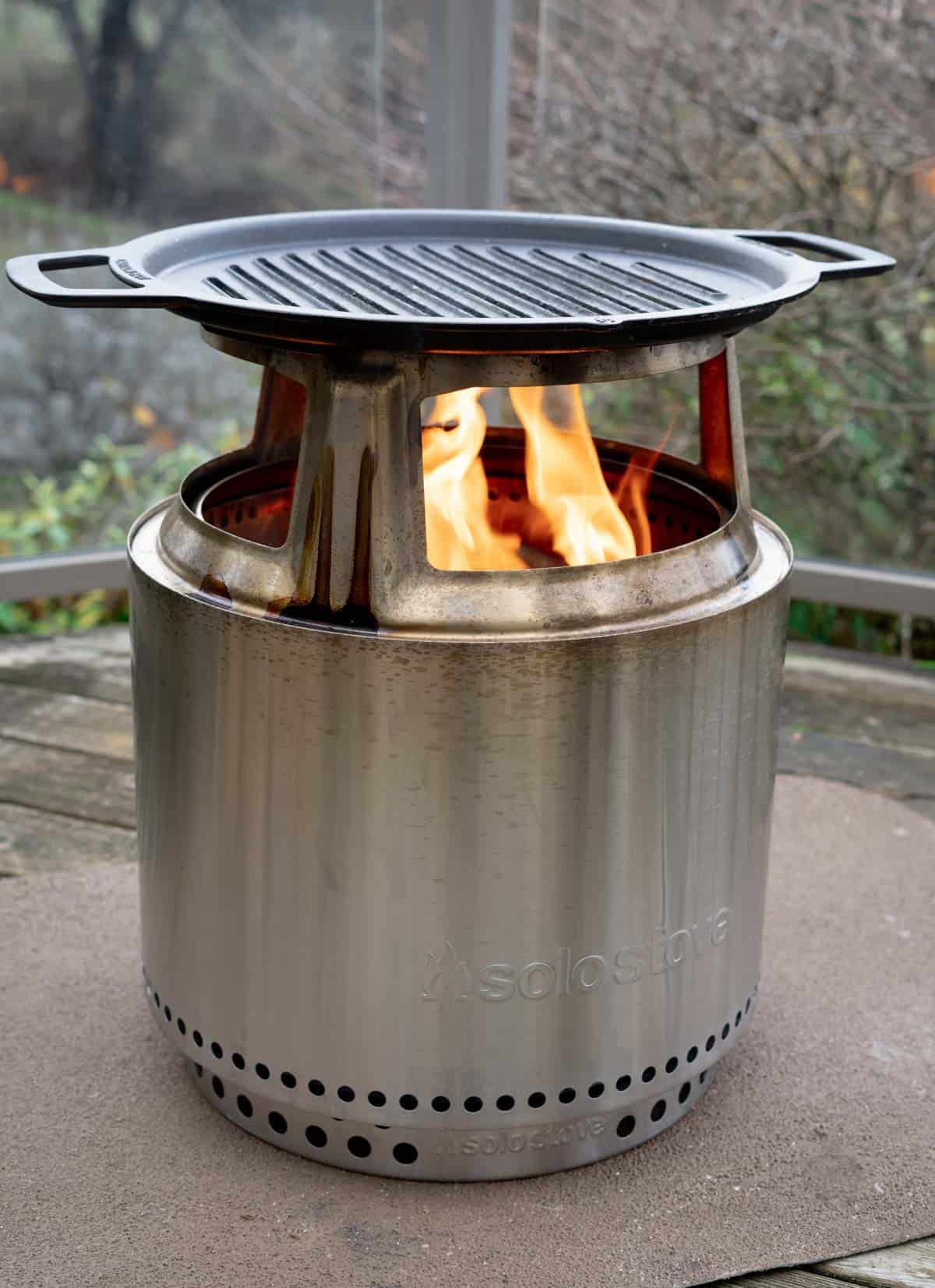 Stainless Steel Rocket Stove Accessory, Grill Top Grate and Reducer stove  Sold Separately 