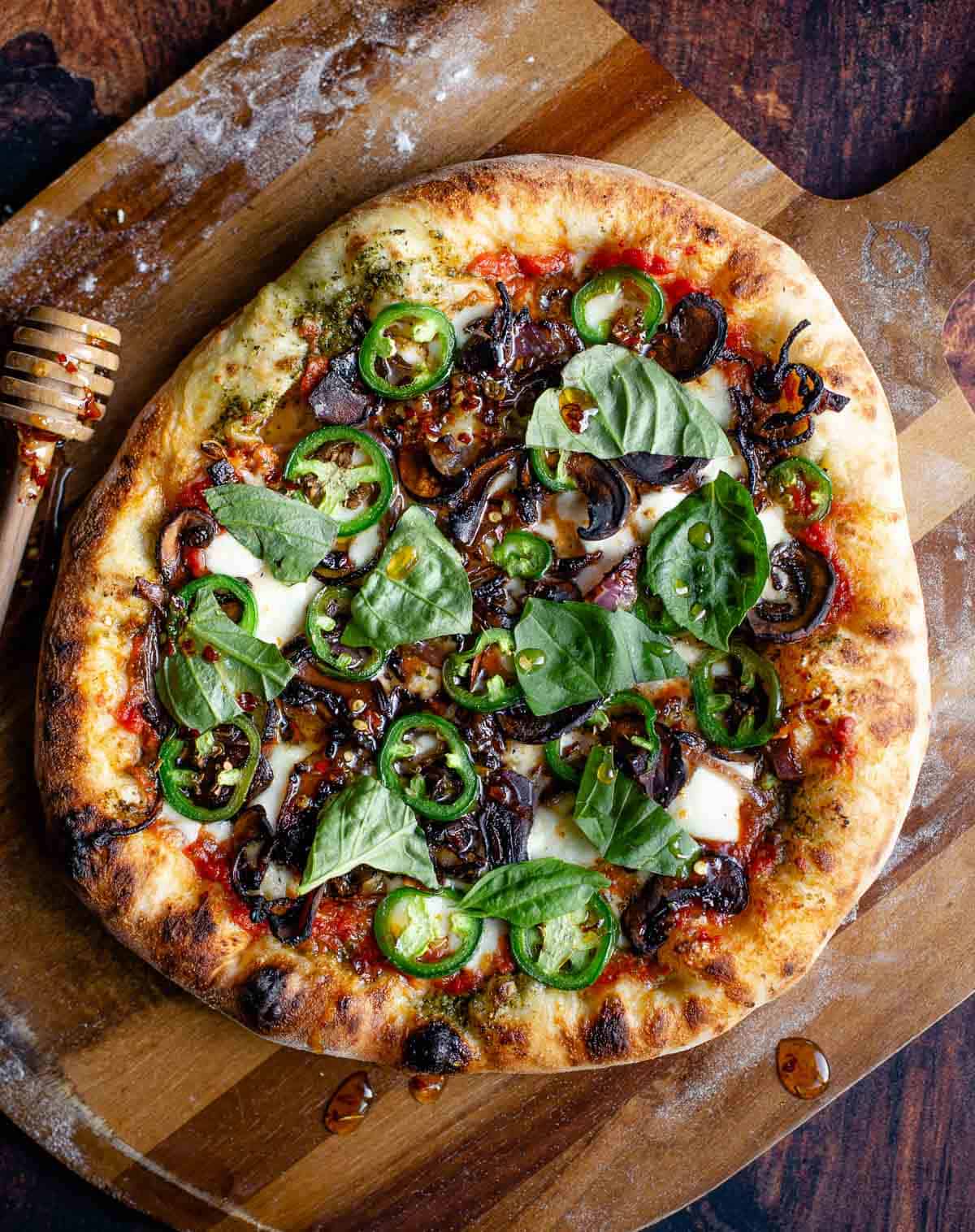 Vegetarian Pizza with Caramelized Onions