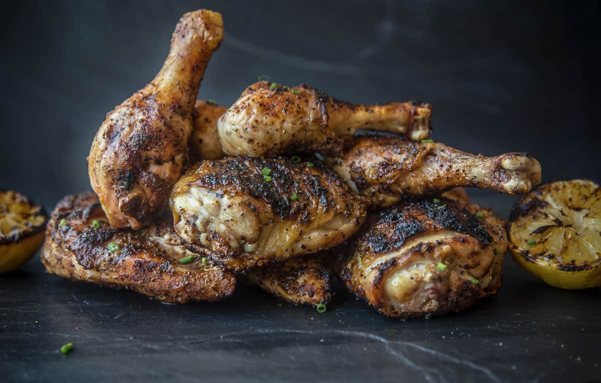 Perfect Grilled Chicken pieces on a platter
