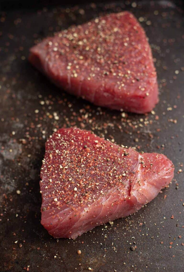 Grilled Ahi Tuna Steak with Soy Dipping Sauce - Vindulge