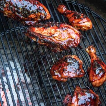 Grilled Chicken with Blackberry BBQ Sauce