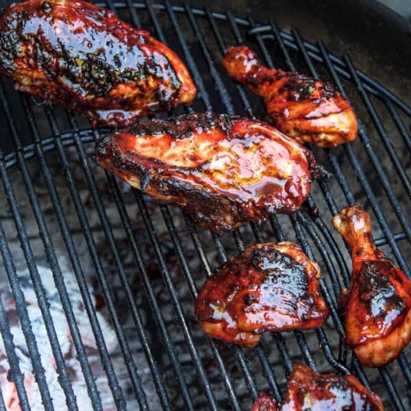 Grilled Chicken with Blackberry BBQ Sauce