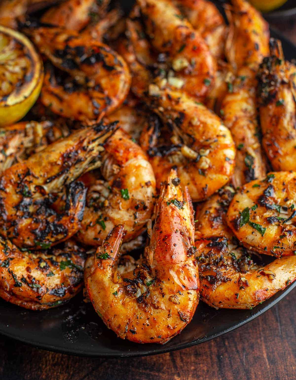 Grilled Shrimp with Garlic Wine Butter Sauce - Vindulge