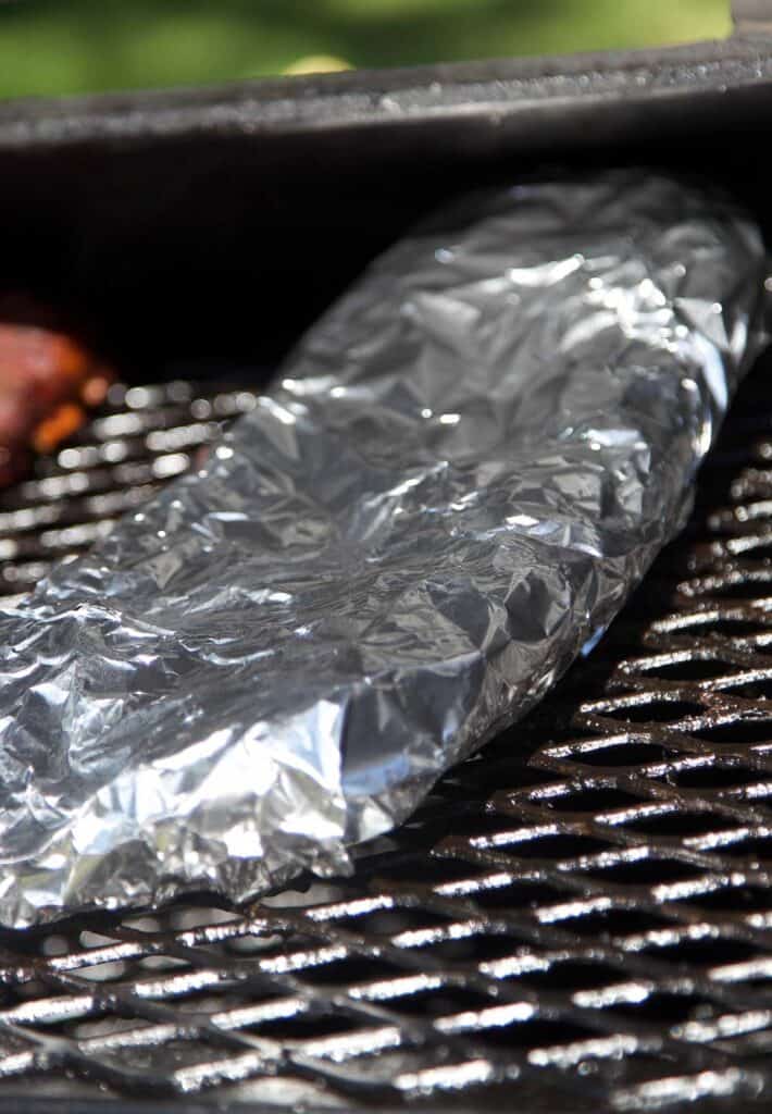 baby back ribs wrapped in foil