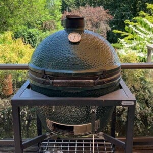 A Clean Big Green Egg just after a cleaning