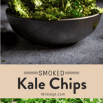 Crispy Smoked Kale Chips in a bowl