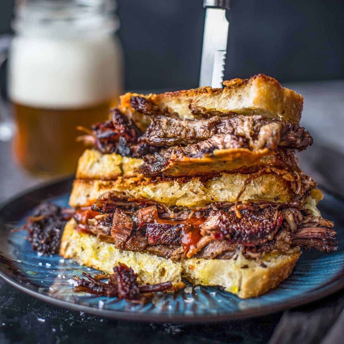 Brisket Grilled Cheese Sandwich 