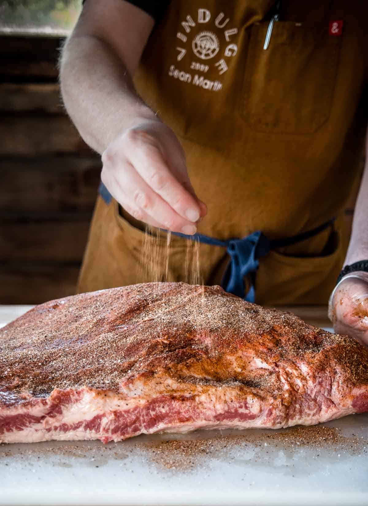 Seasoning a Brisket using the Best Brisket Rub