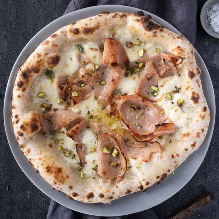 Spicy Neapolitan Style Pizza with Soppressata and Coppa Vindulge