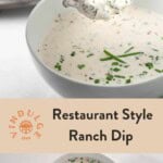 A pinterest pin showing buttermilk ranch.